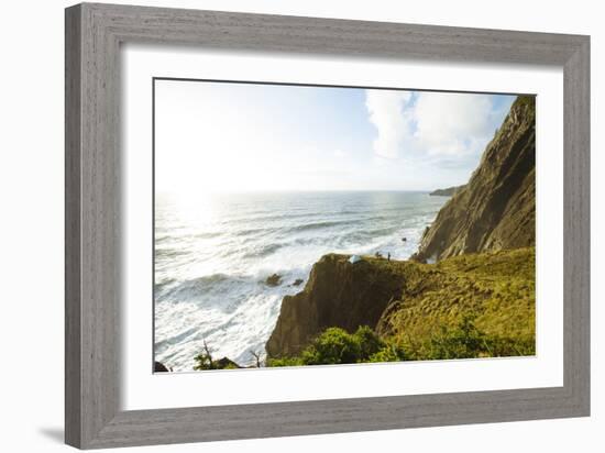 Oregon Coast Trail. Oswald West State Park, OR-Justin Bailie-Framed Photographic Print