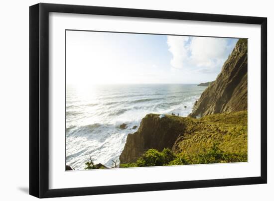 Oregon Coast Trail. Oswald West State Park, OR-Justin Bailie-Framed Photographic Print