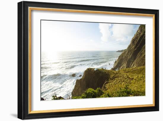 Oregon Coast Trail. Oswald West State Park, OR-Justin Bailie-Framed Photographic Print