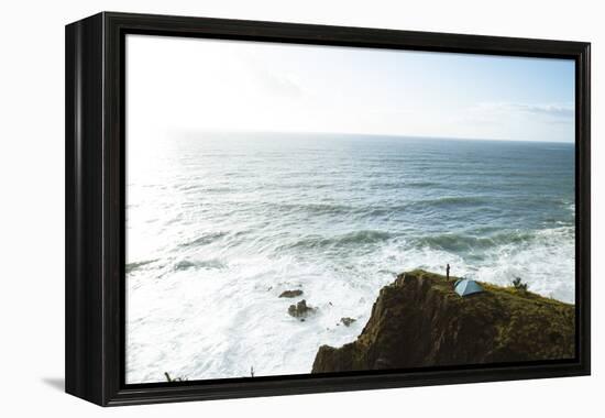 Oregon Coast Trail, Oswald West State Park, OR-Justin Bailie-Framed Premier Image Canvas