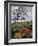 Oregon, Columbia River Gorge. Oak Tree and Wildflowers-Steve Terrill-Framed Photographic Print