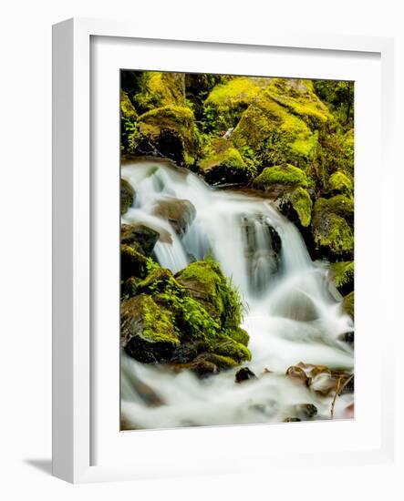 Oregon, Columbia River Gorge Scenic Area, Wahkeena Falls-Richard Duval-Framed Photographic Print