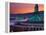 Oregon Convention Center at Sunset, Portland, Oregon, USA-Janis Miglavs-Framed Premier Image Canvas