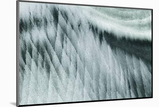 Oregon, Devil's Punchbowl Sna. Abstract Patterns in Beach Sand-Don Paulson-Mounted Photographic Print