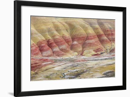 Oregon, John Day Fossil Beds National Monument. Landscape of Painted Hills Unit-Jaynes Gallery-Framed Photographic Print