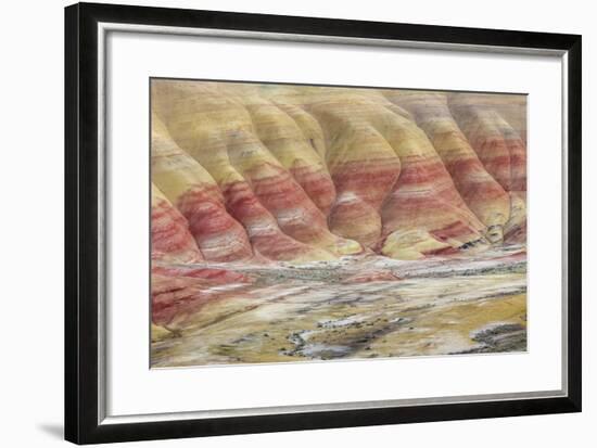 Oregon, John Day Fossil Beds National Monument. Landscape of Painted Hills Unit-Jaynes Gallery-Framed Photographic Print