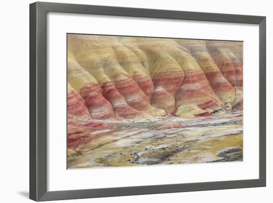 Oregon, John Day Fossil Beds National Monument. Landscape of Painted Hills Unit-Jaynes Gallery-Framed Photographic Print