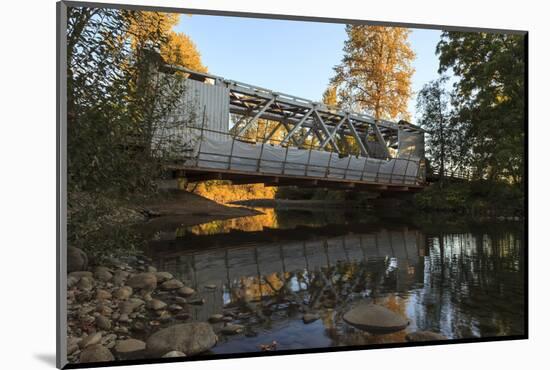 Oregon, Larwood Wayside, Larwood Bridge During Restoration Work-Rick A. Brown-Mounted Photographic Print