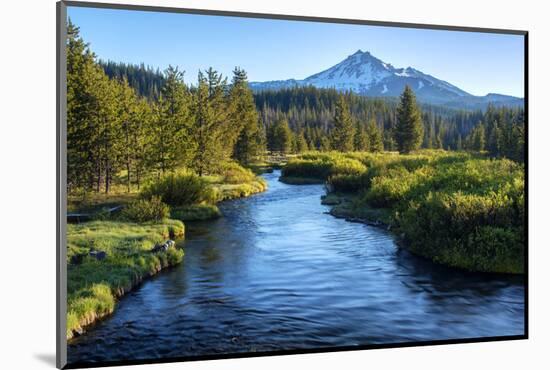 Oregon. Mt. Bachelor and Deschutes River-Jaynes Gallery-Mounted Photographic Print