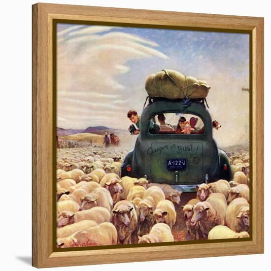 "Oregon or Bust", August 4, 1951-John Clymer-Framed Premier Image Canvas