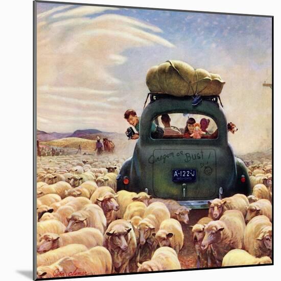 "Oregon or Bust", August 4, 1951-John Clymer-Mounted Giclee Print