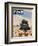 "Oregon or Bust" Saturday Evening Post Cover, August 4, 1951-John Clymer-Framed Giclee Print