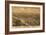 Oregon - Panoramic Map of Salem-Lantern Press-Framed Art Print