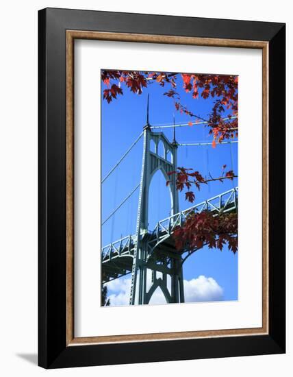 Oregon, Portland, Cathedral Park, St. John's Bridge-Rick A^ Brown-Framed Photographic Print