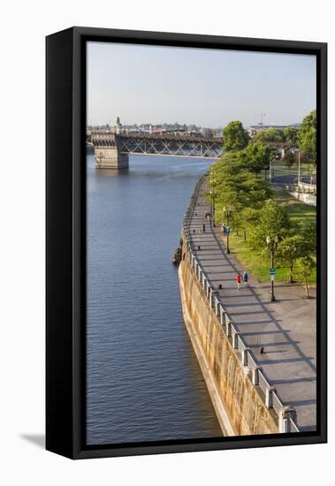 Oregon, Portland. Downtown and Waterfront Park-Brent Bergherm-Framed Premier Image Canvas