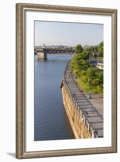 Oregon, Portland. Downtown and Waterfront Park-Brent Bergherm-Framed Photographic Print