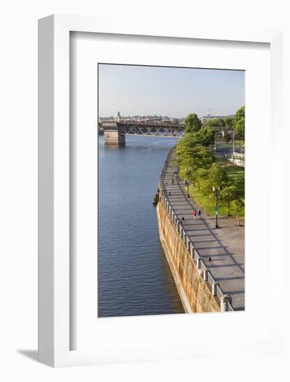 Oregon, Portland. Downtown and Waterfront Park-Brent Bergherm-Framed Photographic Print