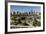 Oregon, Portland. Highways and Downtown from the Ohsu Gondola-Brent Bergherm-Framed Photographic Print