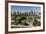 Oregon, Portland. Highways and Downtown from the Ohsu Gondola-Brent Bergherm-Framed Photographic Print