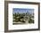Oregon, Portland. Highways and Downtown from the Ohsu Gondola-Brent Bergherm-Framed Photographic Print