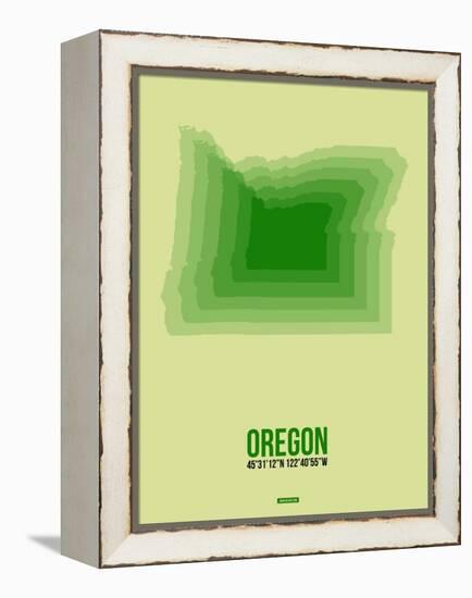 Oregon Radiant Map 3-NaxArt-Framed Stretched Canvas