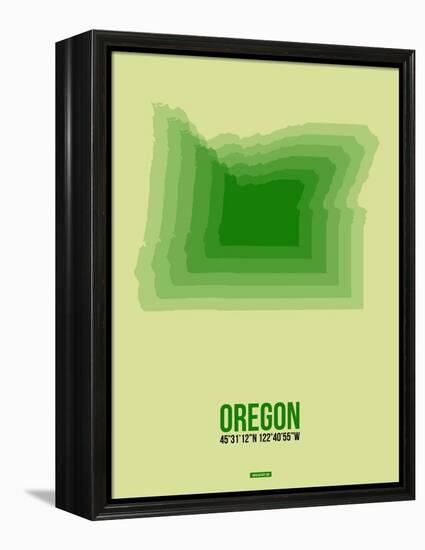 Oregon Radiant Map 3-NaxArt-Framed Stretched Canvas
