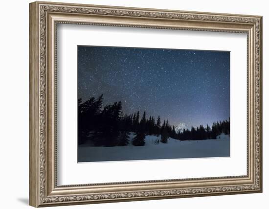 Oregon's Mt Hood, as Seen from Nearby Mirror Lake-Ben Coffman-Framed Photographic Print