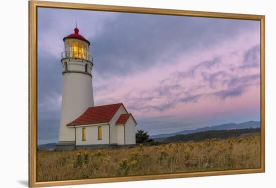 Oregon's Oldest Lighthouse at Cape Blanco State Park, Oregon Usa-Chuck Haney-Framed Premier Image Canvas