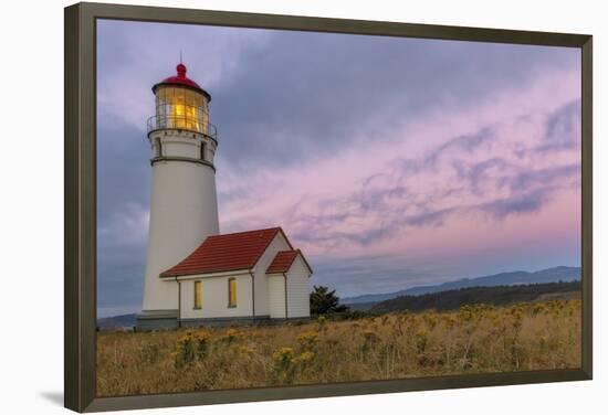 Oregon's Oldest Lighthouse at Cape Blanco State Park, Oregon Usa-Chuck Haney-Framed Premier Image Canvas