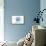 Oregon - Scallop Shell - Blue - Coastal Icon-Lantern Press-Framed Stretched Canvas displayed on a wall