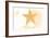 Oregon - Starfish - Yellow - Coastal Icon-Lantern Press-Framed Art Print