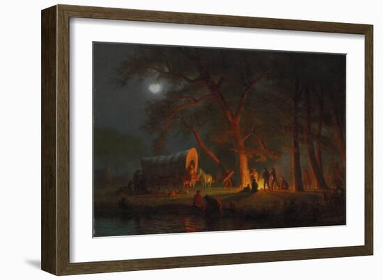 Oregon Trail-Albert Bierstadt-Framed Giclee Print