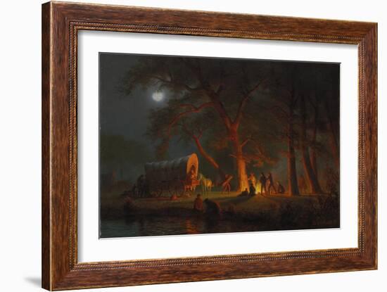 Oregon Trail-Albert Bierstadt-Framed Giclee Print