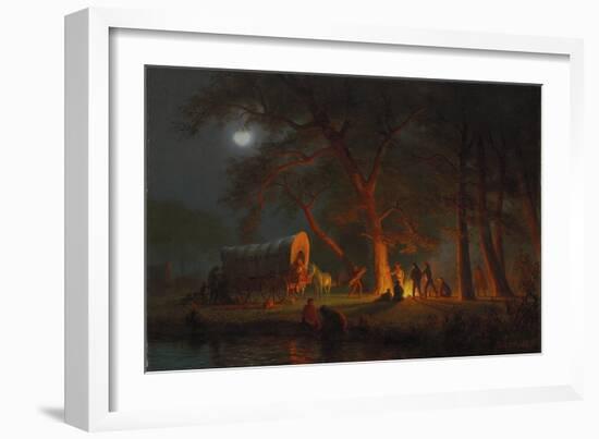 Oregon Trail-Albert Bierstadt-Framed Giclee Print