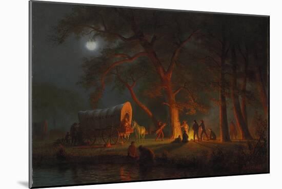 Oregon Trail-Albert Bierstadt-Mounted Giclee Print