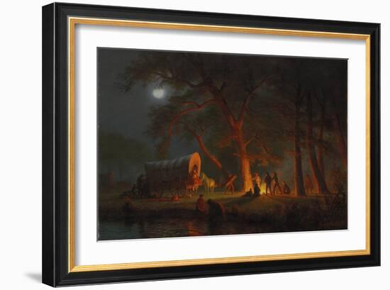 Oregon Trail-Albert Bierstadt-Framed Giclee Print