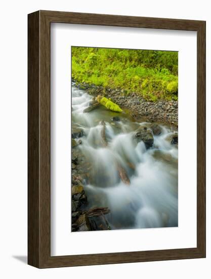 Oregon, Wahkeena Falls. Located Along I-84, the Columbia River Gorge-Richard Duval-Framed Photographic Print