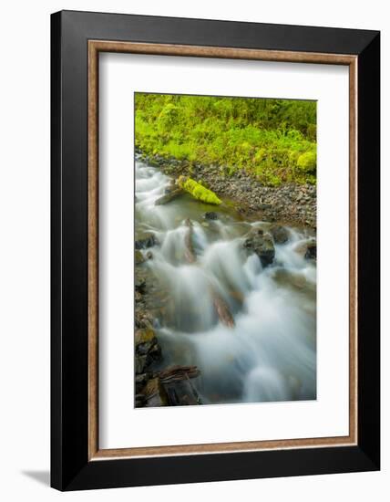 Oregon, Wahkeena Falls. Located Along I-84, the Columbia River Gorge-Richard Duval-Framed Photographic Print