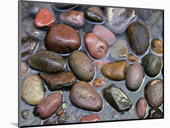 Oregon, Willamette National Forest. Three Sisters Wilderness, Colorful rocks in French Pete Creek.-John Barger-Mounted Photographic Print