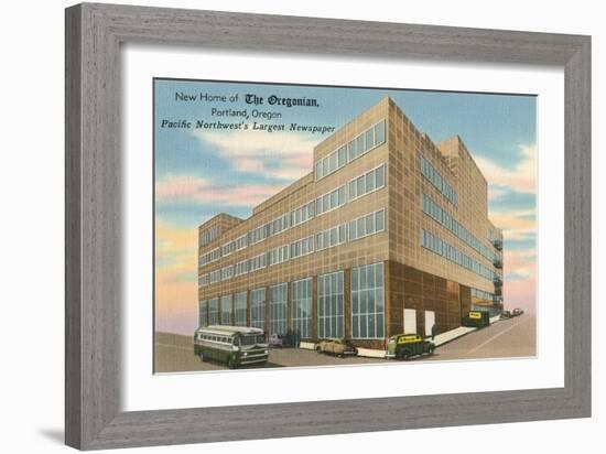 Oregonian Newspaper Building, Portland-null-Framed Art Print