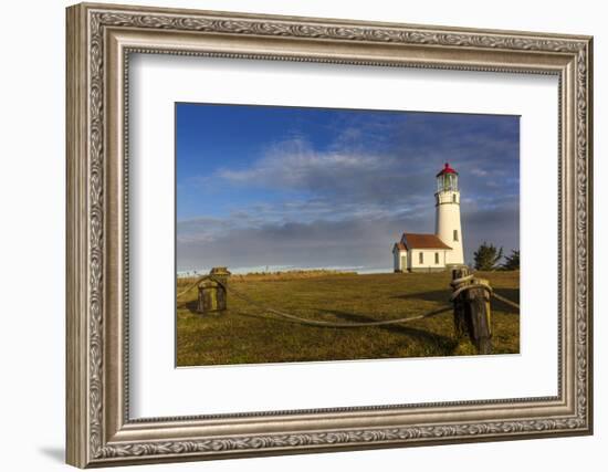 Oregons Oldest Lighthouse at Sunrise at Cape Blanco State Park, Oregon-Chuck Haney-Framed Photographic Print