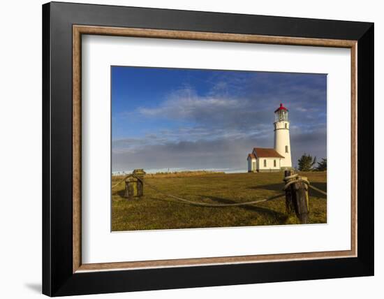 Oregons Oldest Lighthouse at Sunrise at Cape Blanco State Park, Oregon-Chuck Haney-Framed Photographic Print