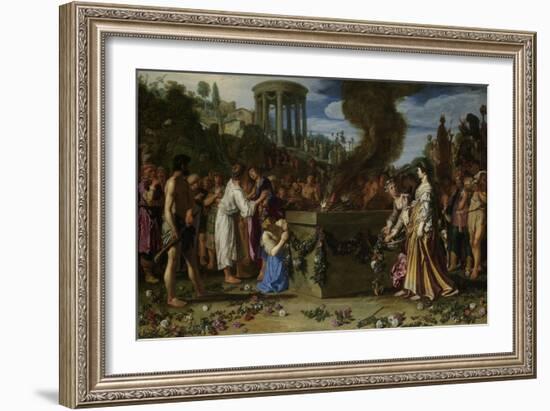 Orestes and Pylades Disputing at the Altar, 1614-Pieter Lastman-Framed Giclee Print