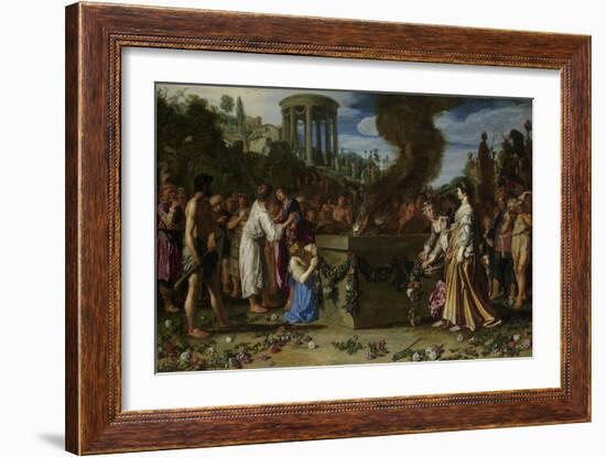 Orestes and Pylades Disputing at the Altar, 1614-Pieter Lastman-Framed Giclee Print