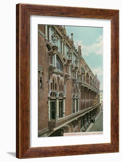 Orfeon Catalan Building, Barcelona, Spain-null-Framed Premium Giclee Print