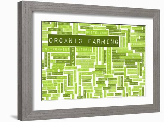 Organic Farming-kentoh-Framed Art Print