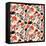 Organic Floral Pattern in Rich Warm Colors-kasha_malasha-Framed Stretched Canvas