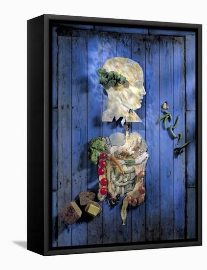 Organic Food, Conceptual Image-Biddle Biddle-Framed Premier Image Canvas