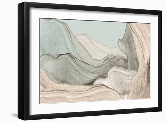 Organic Layers-null-Framed Art Print