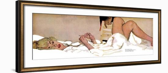 Organizational Wife  - Saturday Evening Post "Leading Ladies", September 24, 1960 pg.22-Coby Whitmore-Framed Giclee Print